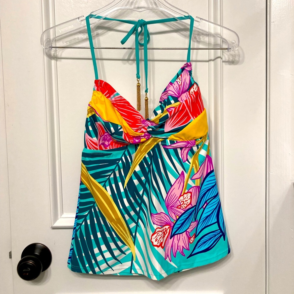 Trina Turk Tankini Size 6, floral design